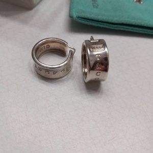 Tiffany & Co wide hoop earrings